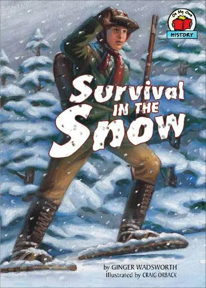 Book cover featuring snow survival theme