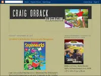 Illustration-focused website homepage