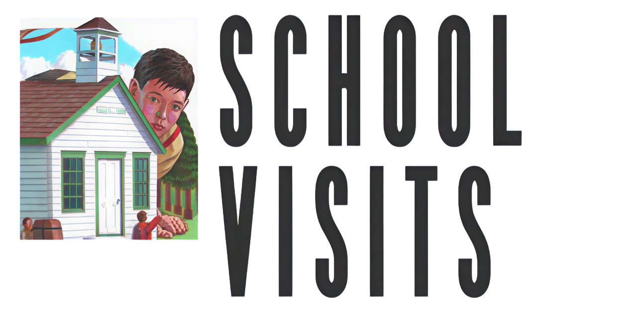 Vintage schoolhouse and child drawing